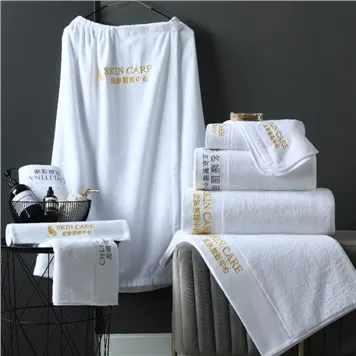 Toalha de spa de beleza de algodão